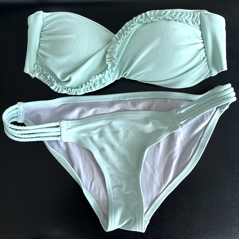 Simons - turquoise matching bikini set